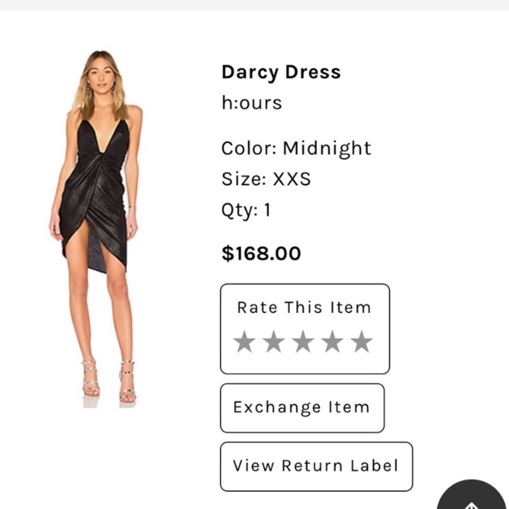 INSANE SEXY BLACK H:OURS DRESS (FROM REVOLVE)